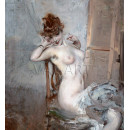 РЕПРОДУКЦИИ НА КАРТИНИ Седнала гола жена (1887)